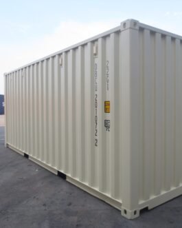 Container 20 Pieds Blanc crème 1er voyage (Neuf)